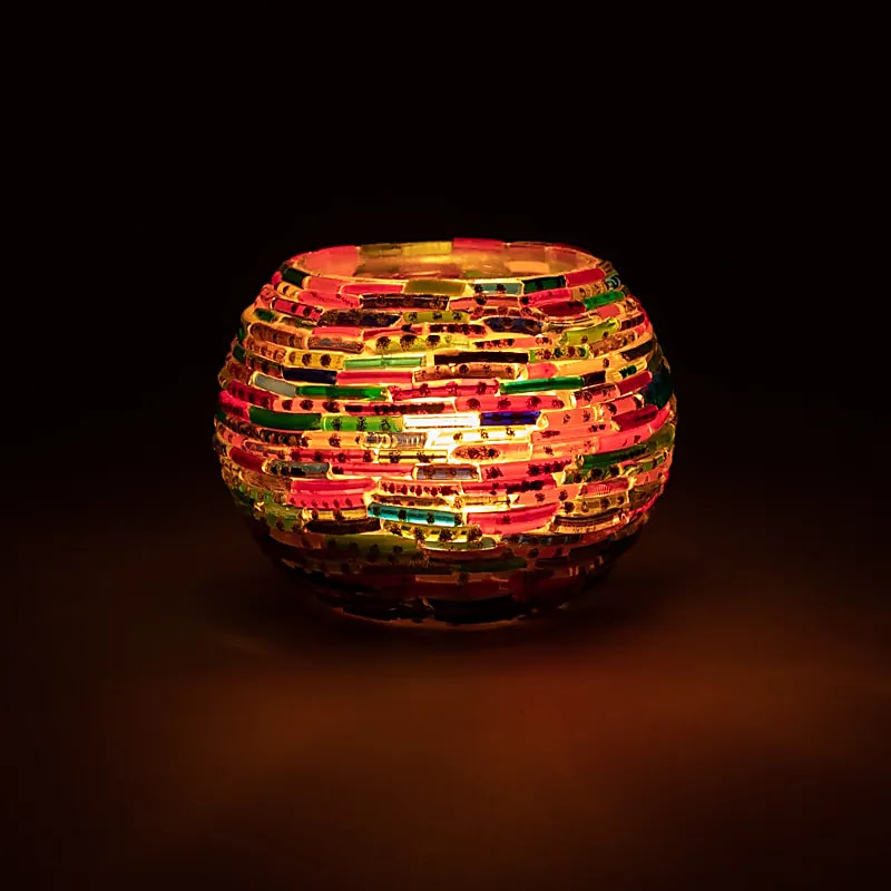 Mosaic telysholder  - i striper