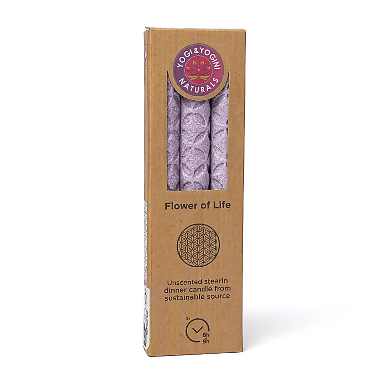 Vakre lys stearin – Livets blomst, lilla